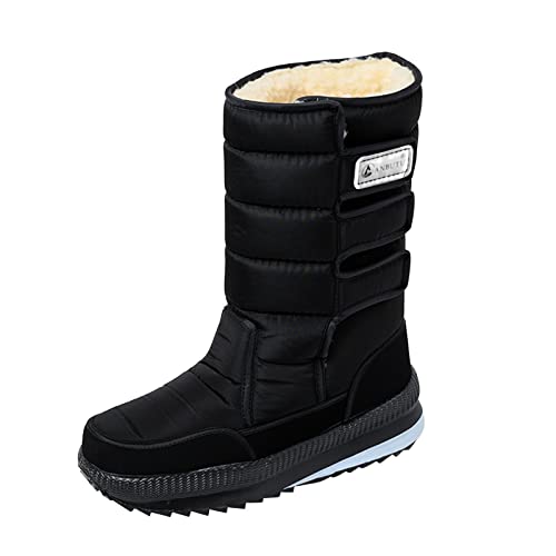 Winterstiefel Herren Wasserdicht Schneestiefel Gefüttert Winterboots Winterschuhe Schlupfstiefel Trekkingstiefel Wanderstiefel Warm Winter Boots Rutschfest Outdoorschuhe Wanderschuhe Arbeitschuhe von cfpqv