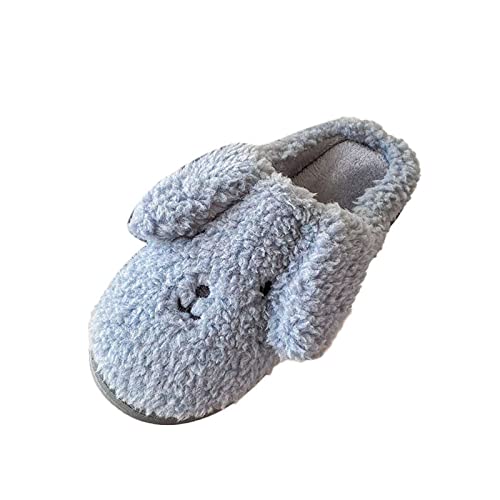 cfpqv Filzpantoffeln Damen Mit Filzsohle Plüsch Häschen Pantoffeln Für Damen & Herren Slip On Winter Warme Slippers Leichte Rutschfeste Hausschuhe Mit Rutschfester Gummisohle Hausschlappen von cfpqv