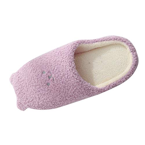 cfpqv Filzpantoffeln Damen Mit Gummisohle Bequeme Warme Tiere Plüsch Hausschuhe Leichte Antirutsch Wohnschuhe Flauschige Slip On Hausschlappen Mit Fellfutter Weiche Cute Slippers von cfpqv