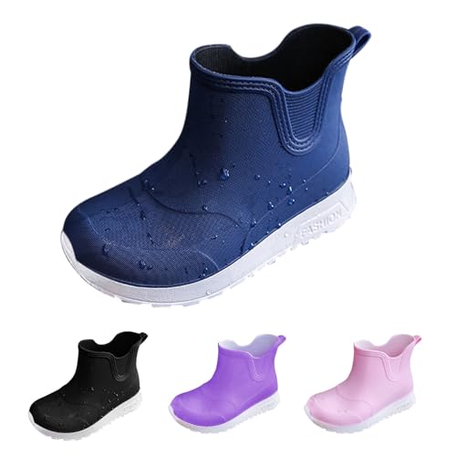 cfpqv Gummistiefel Kinder Regenstiefel Jungen Mädchen Regenschuhe Kinderschuhe Bequeme Regen Stiefel Frühling Sommer Kinderstiefel wasserdichte Stiefeletten rutschfeste Rain Boots Kids Bootschuhe von cfpqv