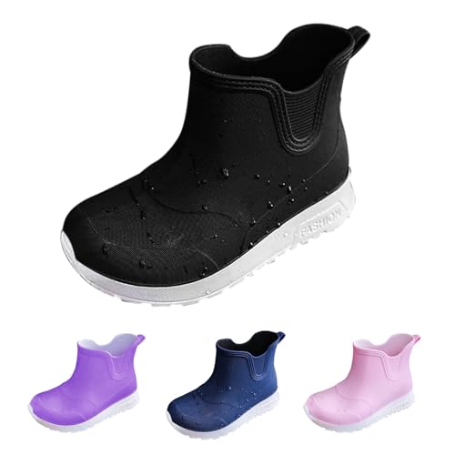 cfpqv Gummistiefel Kinder Regenstiefel Jungen Mädchen Regenschuhe Kinderschuhe Bequeme Regen Stiefel Frühling Sommer Kinderstiefel wasserdichte Stiefeletten rutschfeste Rain Boots Kids Bootschuhe von cfpqv