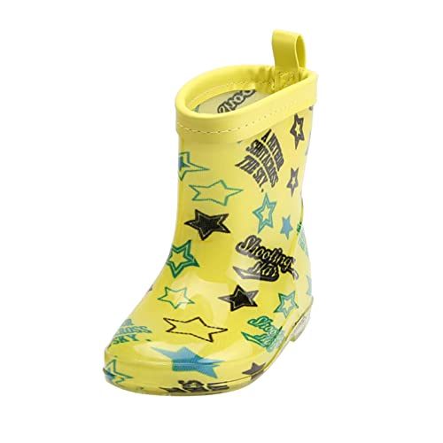 cfpqv Gummistiefel Kinder Regenstiefel Jungen Mädchen Regenschuhe Kinderschuhe Bequeme Regen Stiefel rutschfeste Rain Boots wasserdichte Stiefeletten Frühling Sommer Kinderstiefel Kids Bootschuhe von cfpqv
