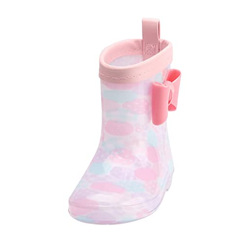 cfpqv Gummistiefel Kinder Regenstiefel Jungen Mädchen Regenschuhe Kinderschuhe Bequeme Regen Stiefel rutschfeste Rain Boots wasserdichte Stiefeletten Frühling Sommer Kinderstiefel Kids Bootschuhe von cfpqv