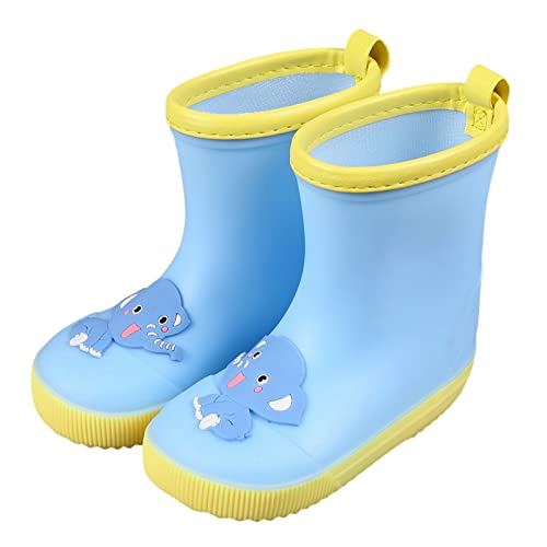 cfpqv Gummistiefel Kinder Regenstiefel Niedlich Cartoon Regenschuhe Rain Boots Halbschaft Regen Stiefel Kinderschuhe Wasserdichte Bootschuhe Rutschfeste Kinderstiefel Kids Stiefeletten 1-9 Jahre von cfpqv