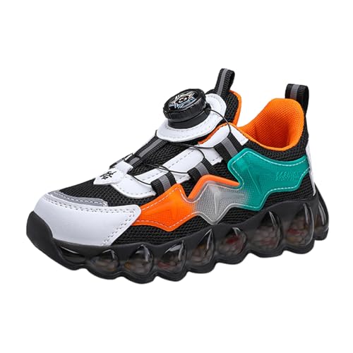 cfpqv Hallenschuhe Kinder Jungen Sportschuhe Turnschuhe Ohne Schnürung Laufschuhe Atmungsaktiv Sneaker Wanderschuhe Outdoor Fitnessschuhe Kinderschuhe Hallenturnschuhe rutschfeste Barfußschuhe von cfpqv
