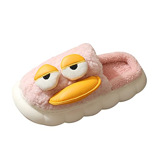 cfpqv Lustige Plüsch Hausschuhe Damen Kuschel Lustig Tiere Pantoffeln Cute Stylisches Wohnschuhe Mit Warmem Plüschfutter Plüsch Rutschfeste Unisex Filzhausschuhefür Drinnen Und Draußen von cfpqv