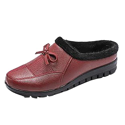 cfpqv Pantoffeln Damen Gefüttert Geschlossene Hausschuhe Slippers Warme Pantoletten Slide Rutschfeste Lederschuhe Hausschuhepantoffeln Walking Schuhe Bequem Gartenschuhe Für Drinnen & Draußen cfpqv Pantoffeln Damen Gefüttert Geschlossene Hausschuhe Slippers Warme Pantoletten Slide Rutschfeste Lederschuhe Hausschuhepantoffeln Walking Schuhe Bequem Gartenschuhe Für Drinnen & Draußen von cfpqv