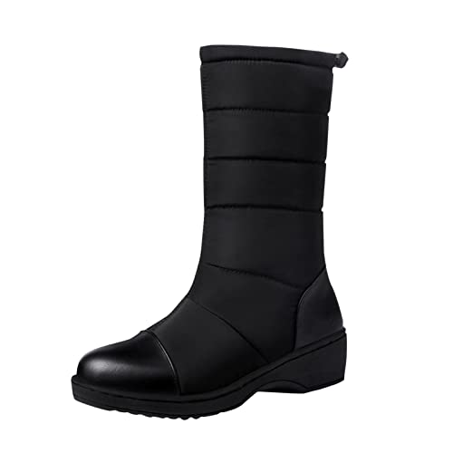 cfpqv Schneestiefel Damen Wasserdicht Winterstiefel Gefüttert Winterboots Wanderstiefel Schlupfstiefel Trekkingstiefel Winterschuhe Warm Stiefeletten Winter Stiefel Halbstiefel Boots Arbeitsstiefel von cfpqv
