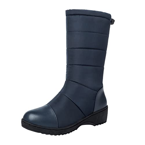 cfpqv Schneestiefel Damen Wasserdicht Winterstiefel Gefüttert Winterboots Wanderstiefel Schlupfstiefel Trekkingstiefel Winterschuhe Warm Stiefeletten Winter Stiefel Halbstiefel Boots Arbeitsstiefel von cfpqv