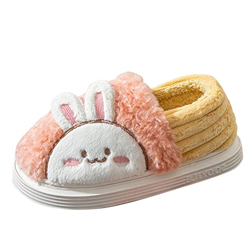 cfpqv Schuhe Damen Lustig Plüsch Im Herbst Und Winter Plüsch Häschen Pantoffeln Flauschiges Geschlossen Wohnschuhe Mit Süßem Tiermotiv Warme Flauschige Gefütterte Hausschlappen Winterschuhe Slippers von cfpqv