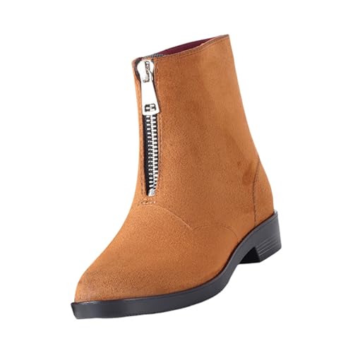 cfpqv Short Rain Boots for Womens Ankle Rainboot Slip On Garden Boot Ladies Rubber Outside Work with Comfort Damenschuhe Marine (Gold, 37) von cfpqv