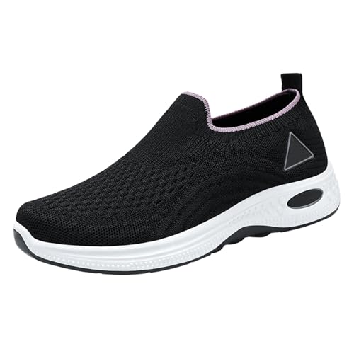 cfpqv Slip On Sneakers Damen Herren Turnschuhe Atmungsaktiv Sportschuhe Orthopädische Schuhe Straßenlaufschuhe Schlüpfen Schuhe Outdoor Fitness Wanderschuhe Freizeitschuhe Walkingschuhe Schlupfschuhe von cfpqv