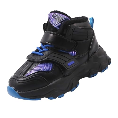 cfpqv Sportschuhe Mädchen Jungen Turnschuhe Kinder Gefütterte Warm Winterschuhe Sneaker Outdoor Trekking Wanderschuhe Hallenschuhe rutschfeste Schnürschuhe Kinderschuhe Laufschuhe Fitnessschuhe11 von cfpqv