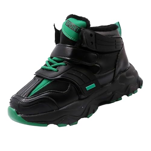 cfpqv Sportschuhe Mädchen Jungen Turnschuhe Kinder Gefütterte Warm Winterschuhe Sneaker Outdoor Trekking Wanderschuhe Hallenschuhe rutschfeste Schnürschuhe Kinderschuhe Laufschuhe Fitnessschuhe23 von cfpqv