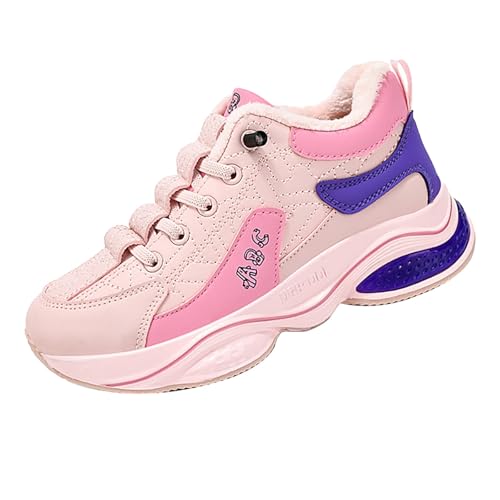 cfpqv Sportschuhe Mädchen Jungen Turnschuhe Winterschuhe Kinder Gefütterte Warm Sneaker Hallenschuhe rutschfeste Laufschuhe Outdoor Trekking Wanderschuhe Schnürschuhe Kinderschuhe Fitnessschuhe11 von cfpqv