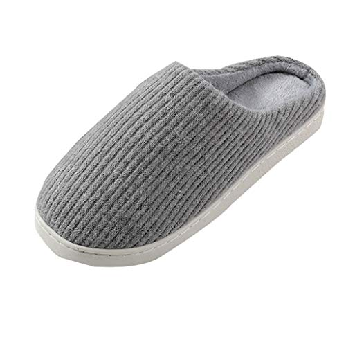 cfpqv Warm Gefütterte Hausschuhe Damen Winter Warme Pantoffeln Slip On Leichte Kuschel Slippers Weite Passform Für Damen & Herren Wohnschuhe Breite Weiche Sohle Hausschlappen Rutschfeste Hüttenschuhe von cfpqv