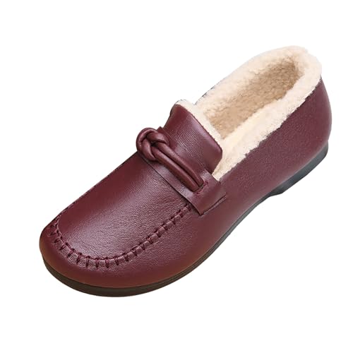 cfpqv Winterschuhe Damen Gefüttert Lederschuhe Loafer Elegant Damenschuhe Slippers Pantoffeln Slip On Schuhe Sneaker Warm Halbschuhe Winterboots Thermoschuhe Herbst Winter Boots Freizeitschuhe cfpqv Winterschuhe Damen Gefüttert Lederschuhe Loafer Elegant Damenschuhe Slippers Pantoffeln Slip On Schuhe Sneaker Warm Halbschuhe Winterboots Thermoschuhe Herbst Winter Boots Freizeitschuhe von cfpqv