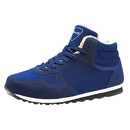 cfpqv Winterschuhe Damen Gefüttert Low Top Sneakers rutschfest Wanderschuhe Trekkingschuhe Winter Warm Turnschuh Plüsh Sportschuhe Arbeitschuhe Freizeitschuhe Winterboots Ski Outdoorschuhe von cfpqv