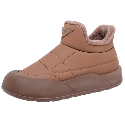 cfpqv Winterschuhe Damen Gefüttert Winterboots Kurzstiefel Wasserdicht Winterstiefel Schlupfstiefel Thermostiefel Schneestiefel Warm Winter Stiefel Damenstiefel Stiefeletten Ankle Boots Arbeitsschuhe von cfpqv