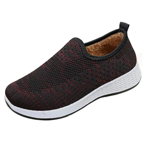 cfpqv Winterschuhe Damen Gefüttert Winterboots Slip On Schuhe Winterstiefel Warm Plüsch Loafer Winter Boots Sportschuhe Turnschuhe Halbschuhe Hausschuhe Sneaker Wanderschuhe Arbeitschuhe von cfpqv