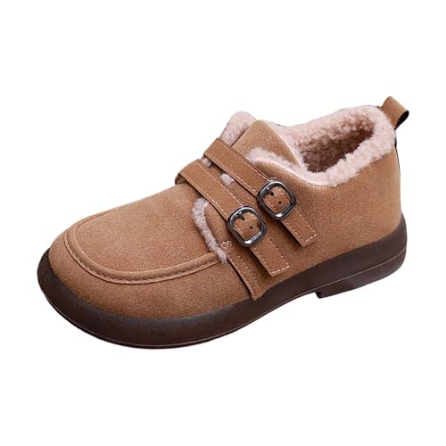 cfpqv Winterschuhe Damen Gefüttert Winterboots Warm Plüsch Halbschuhe Slip On Schuhe Loafer Hausschuhe Sneaker Winterstiefel Wanderschuhe Arbeitschuhe Winter Boots Sportschuhe Turnschuhe von cfpqv