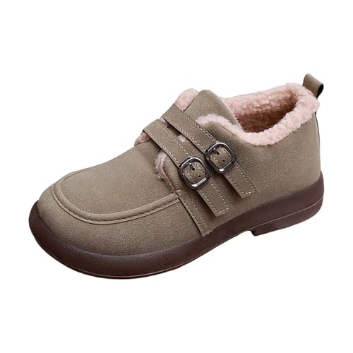 cfpqv Winterschuhe Damen Gefüttert Winterboots Warm Plüsch Halbschuhe Slip On Schuhe Loafer Hausschuhe Sneaker Winterstiefel Wanderschuhe Arbeitschuhe Winter Boots Sportschuhe Turnschuhe von cfpqv