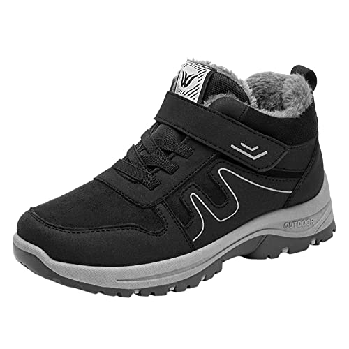cfpqv Winterschuhe Damen Wasserdicht Schneeschuhe Winterboots Damen Gefüttert Wanderschuhe Trekkingschuhe Rutschfest Outdoorschuhe Sneakers Turnschuh Winter Warm Sportschuhe Outdoor Arbeitschuhe von cfpqv
