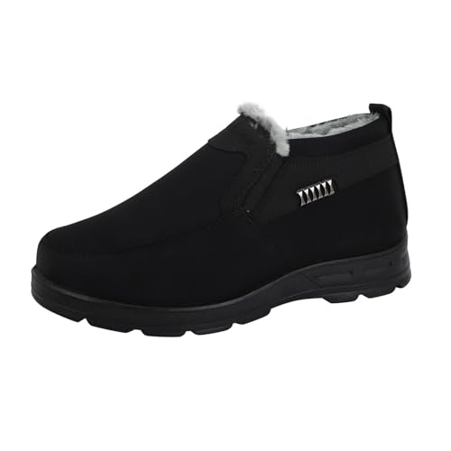 cfpqv Winterschuhe Herren Gefüttert - Wanderschuhe Trekkingschuhe Rutschfest Winterboots Winter Warm Sportschuhe Schneeschuhe Outdoorschuhe Slip On Sneaker Loafer Turnschuh Arbeitschuhe Gr.39-44 von cfpqv