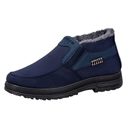 cfpqv Winterschuhe Herren Gefüttert - Wanderschuhe Trekkingschuhe rutschfest Winterboots Winter Warm Sportschuhe Schneeschuhe Outdoorschuhe Slip On Sneaker Loafer Turnschuh Arbeitschuhe Gr.39-44 von cfpqv
