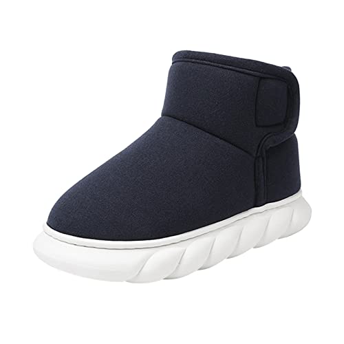 cfpqv Winterschuhe Herren Warm Gefüttert Winterboots Kurzschaft Stiefel Flach Winter Outdoor Boots Bequem Winterstiefel Hausstiefel Rutschfest Hausschuhe Arbeitsstiefel Schlupfstiefel Halbstiefel von cfpqv
