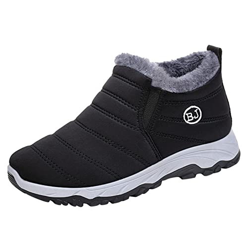 cfpqv Winterschuhe Herren Winterboots Gefüttert Wanderschuhe Trekkingschuhe Wasserdicht Schneeschuhe Rutschfest Slip On Schuhe Sneakers Outdoorschuhe Turnschuh Winter Warm Sportschuhe Arbeitschuhe von cfpqv