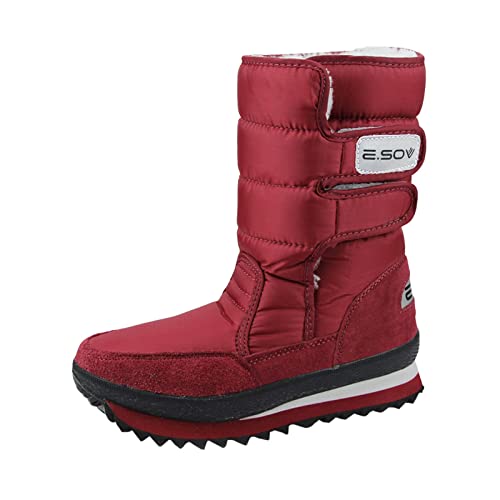 cfpqv Winterstiefel Damen Wasserdicht Schneestiefel Winterschuhe Gefüttert Warm Winterboots Schlupfstiefel Winter Stiefel Boots Wanderstiefel Trekkingstiefel Outdoorschuhe Wanderschuhe Arbeitsstiefel von cfpqv