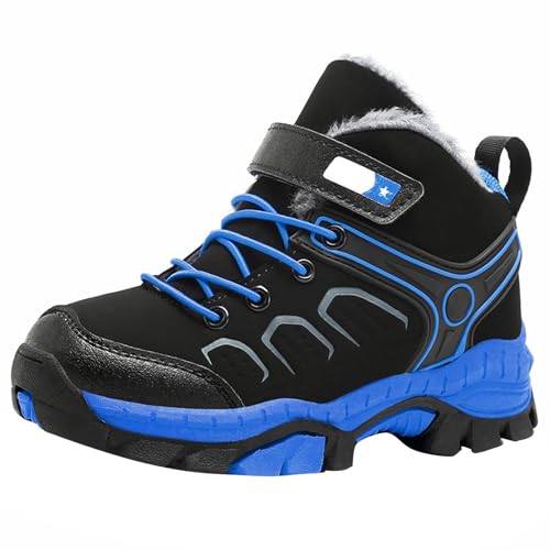 cfpqv Winterstiefel Kinder Jungen Schneestiefel Warm Gefüttert Winterschuhe Wanderschuhe Winterboots Bequem Trekking Wanderstiefel Winter Stiefel Kinderschuhe Trailrunning Schuhe rutschfest Boots10 von cfpqv