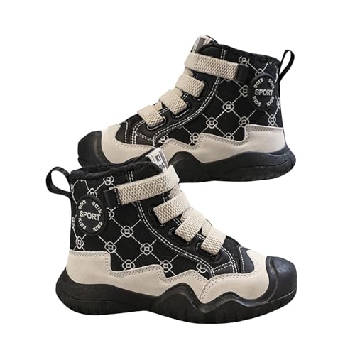 cfpqv Winterstiefel Kinder Schneestiefel Mädchen Jungen Winterschuhe Warm Gefüttert Wanderschuhe rutschfest Winterboots Bequem Trekking Wanderstiefel Winter Stiefel Trailrunning Schuhe Kinderschuhe6 von cfpqv