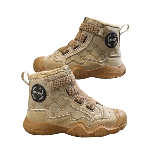 cfpqv Winterstiefel Kinder Schneestiefel Mädchen Jungen Winterschuhe Warm Gefüttert Wanderschuhe rutschfest Winterboots Bequem Trekking Wanderstiefel Winter Stiefel Trailrunning Schuhe Kinderschuhe28 von cfpqv