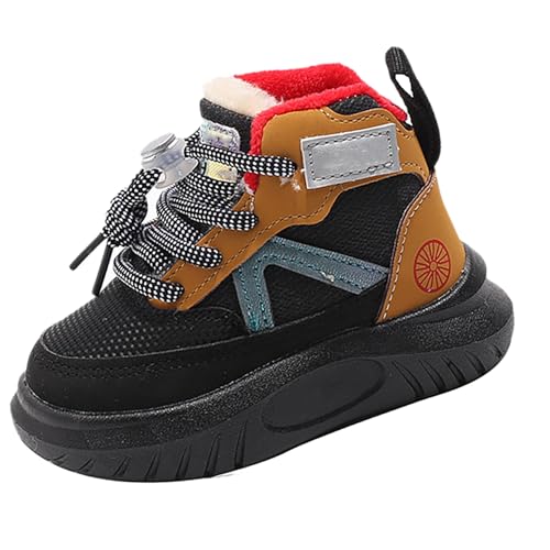 cfpqv Winterstiefel Kinder Schnürstiefel Mädchen Jungen Gefütterte Warm Winterschuhe Winter Sneaker Hallenschuhe rutschfeste Turnschuhe Sportschuhe Kinderschuhe Babyschuhe Babystiefel Kinderstiefel2 von cfpqv