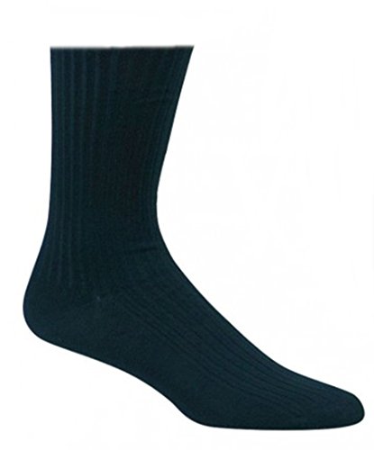 10 Paar Kellner Socken, Berufssocken 100% Baumwolle Schwarz für Damen und Herren CH-137 (39-42) von ch-home-design