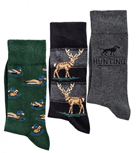 3 Paar Herren Motiv Socken ''Hunting'' herren socken CH 6191 (43-46) von ch-home-design