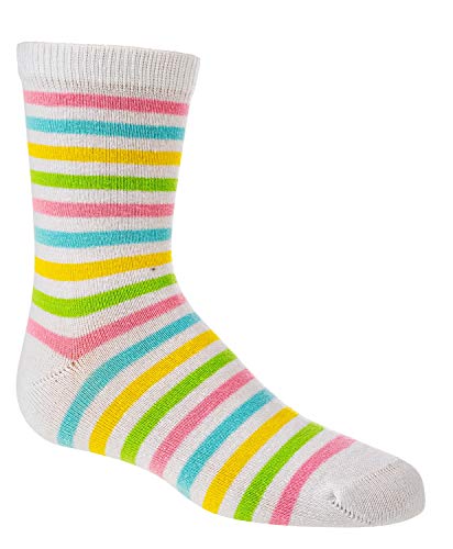 GOTS Zertifiziert-Bio Kindersöckchen * 3er-Bündel* 75% Bio Baumwolle Socken Für Mädchen CH-691 (31-34, Ringel) von ch-home-design