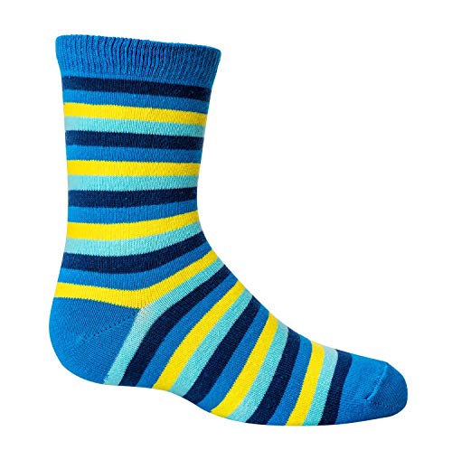 GOTS Zertifiziert-Bio Kindersöckchen * 3er-Bündel* 75% Bio Baumwolle Socken jungen CH-693 (31-34, Ringel) von ch-home-design