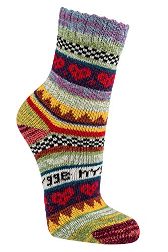 Kinder Teenager und Damen socken Baumwolle 15-18 19-22 23-26 27-30 31-34 35-38 39-42"Hygge"-Söckchen mit Wolle * 3er-Bündel * CH-297 (31/34) von ch-home-design