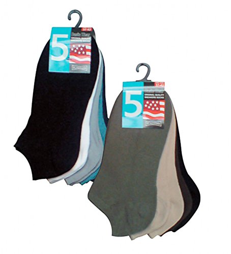 Sneakers-Socken für Kinder, Teenager,Damen und Herren, 10 Paar, Ch-2136/5 (37-42, khaki-beige-beige-dunkelbraun-schwarz) von ch-home-design
