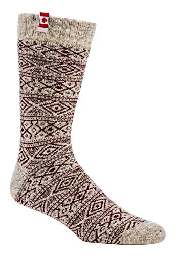 Thermo-wollsocken"Canadian Socks" Vollplüsch gefüttert ''1 Paar'' für Teens Damen und Herren CH-590 (35-38, Rot) von ch-home-design