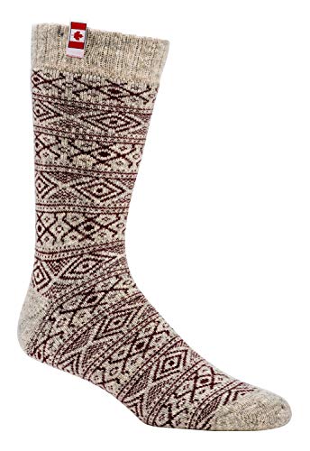 Thermo-wollsocken"Canadian Socks" Vollplüsch gefüttert ''1 Paar'' für Teens Damen und Herren CH-590 (39-42, Rot) von ch-home-design