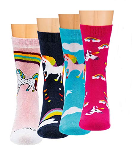 kinder socken Computer Kinder Söckchen ''Einhorn'' *3-er Bündel* CH-3189 (23-26) von ch-home-design