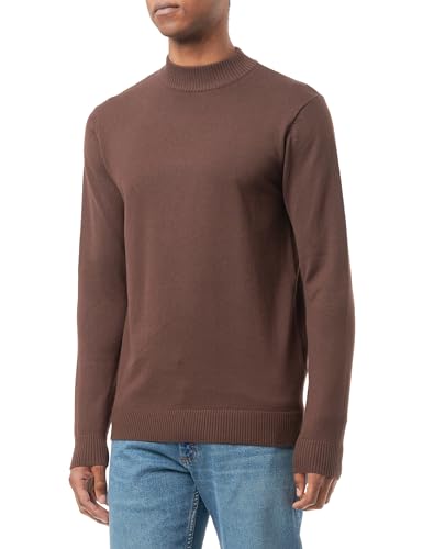 chabby Herren Basic Feinstrickpullover 70409787-CH01, Espresso, L von chabby