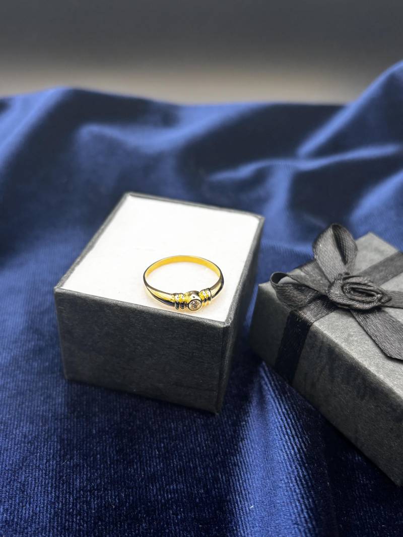 333 Gold Ring 19mm Vintage Kristall Klar Gr101 333 Gold Ring 19mm Vintage Kristall Klar Gr101 von chainsio