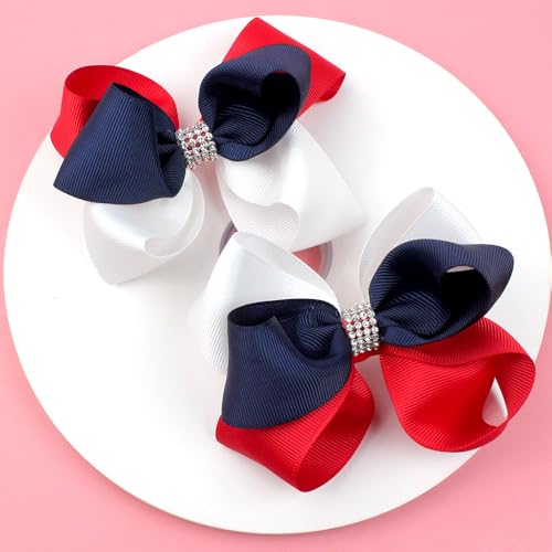 2 Pcs Mädchen Haarschmuck Set, Niedliche Schleifen Haar Clips, Weiche Haarschleifen-Clips,Kleinkinder Haarschleifen, für kleine Mädchen Kleinkinder Teenager Kinder (C) von champracer