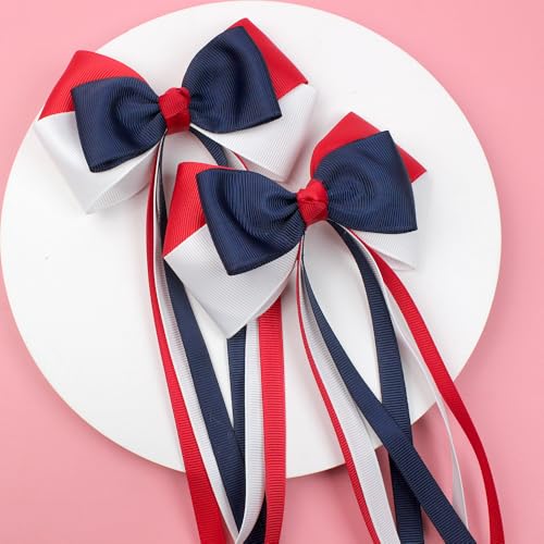 2 Pcs Mädchen Haarschmuck Set, Niedliche Schleifen Haar Clips, Weiche Haarschleifen-Clips,Kleinkinder Haarschleifen, für kleine Mädchen Kleinkinder Teenager Kinder (F) von champracer