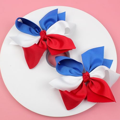 2 Pcs Mädchen Haarschmuck Set, Niedliche Schleifen Haar Clips, Weiche Haarschleifen-Clips,Kleinkinder Haarschleifen, für kleine Mädchen Kleinkinder Teenager Kinder (G) von champracer